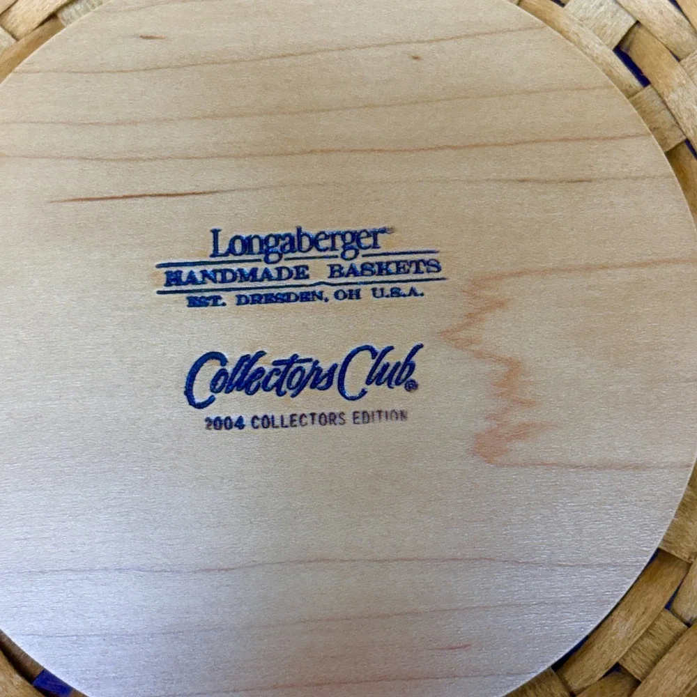 Longaberger 2004 Proudly American Bowl Basket w/ Liner 9